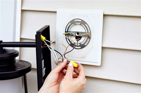 how to install outdoor light junction box|outside wiring electrical junction boxes.